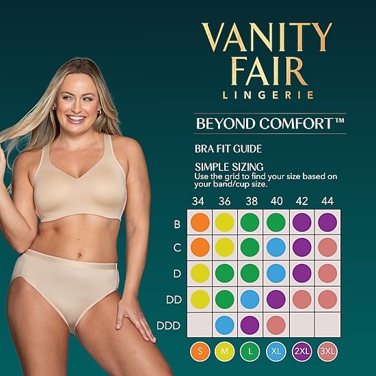 Vanity Fair Beyond Comfort® Simple Sizing Wireless Bra - 72204