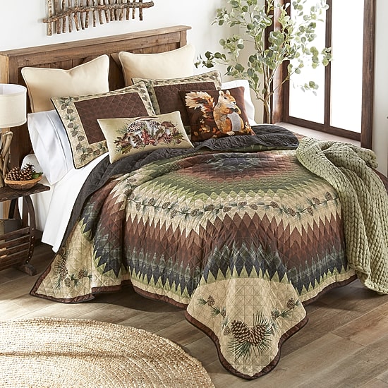 Donna Sharp Pine Circle 3-pc. Quilt Set