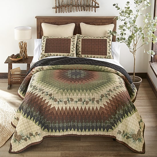 Donna Sharp Pine Circle 3-pc. Quilt Set