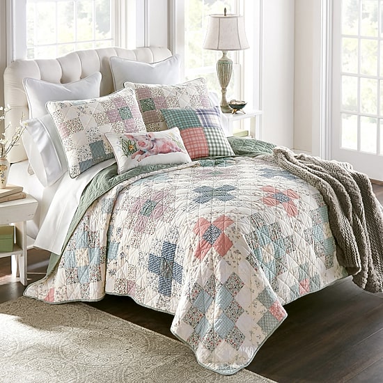 Donna Sharp April Patch 3-pc. Hypoallergenic Quilt Set