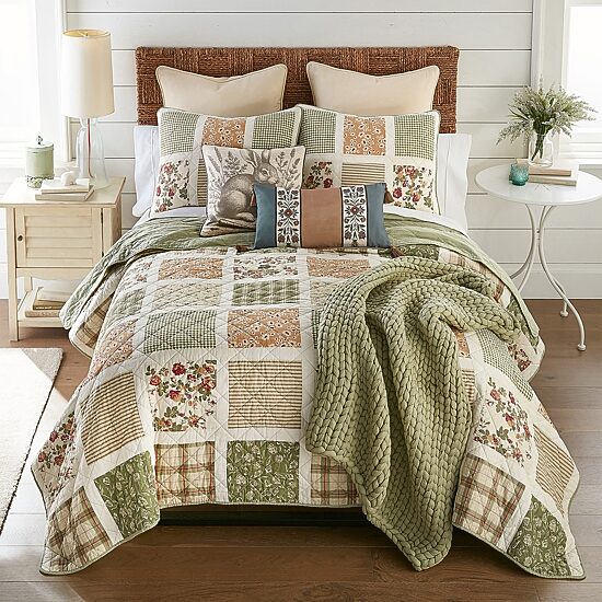 Donna Sharp Peach Rose 2-pc. Rectangular Throw Pillow