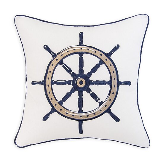 Donna Sharp Checker Indigo Nautical 2-pc. Rectangular Throw Pillow