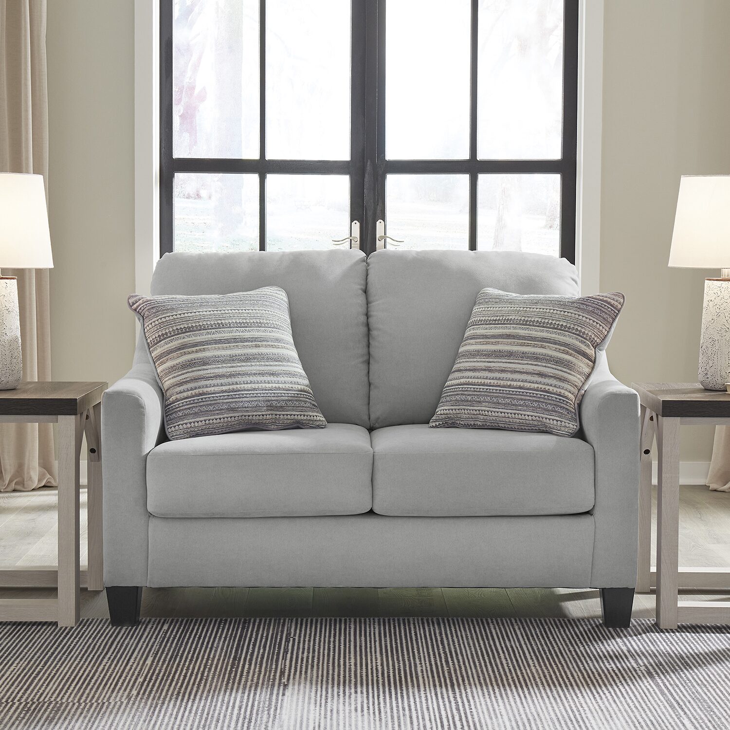 Signature Design by Ashley Adlai Loveseat in Gray