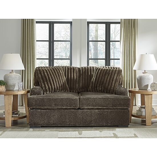 Signature Design by Ashley Aylesworth Loveseat in Dark Brown