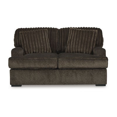 Signature Design by Ashley Aylesworth Loveseat in Dark Brown