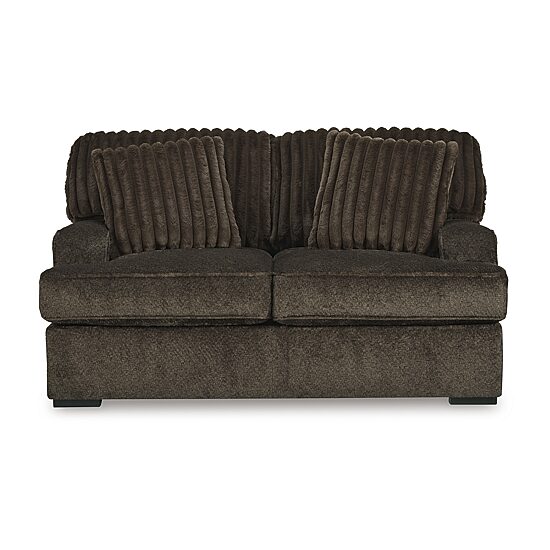 Signature Design by Ashley Aylesworth Loveseat in Dark Brown