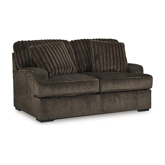 Signature Design by Ashley Aylesworth Loveseat in Dark Brown