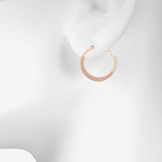 Bijoux Bar Delicates Womens 35.1mm Hoop Earrings