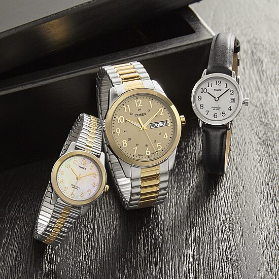 Timex Mens Two Tone Stainless Steel Expansion Watch T2m935