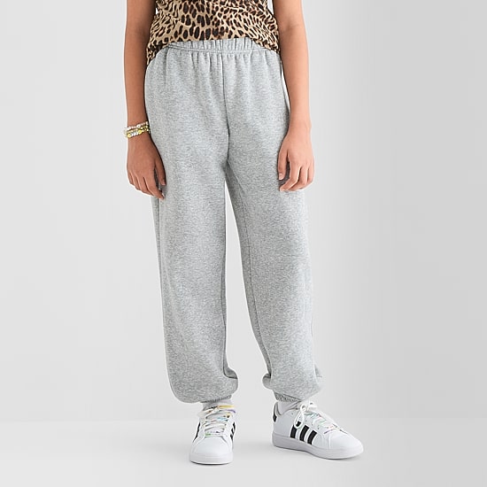 Xersion Little & Big Kid Girls Cinched High Rise Regular Fit Fleece Jogger Pant