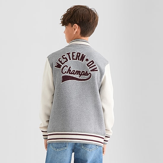 Thereabouts Little & Big Kid Boys Fleece Lightweight Varsity Jacket
