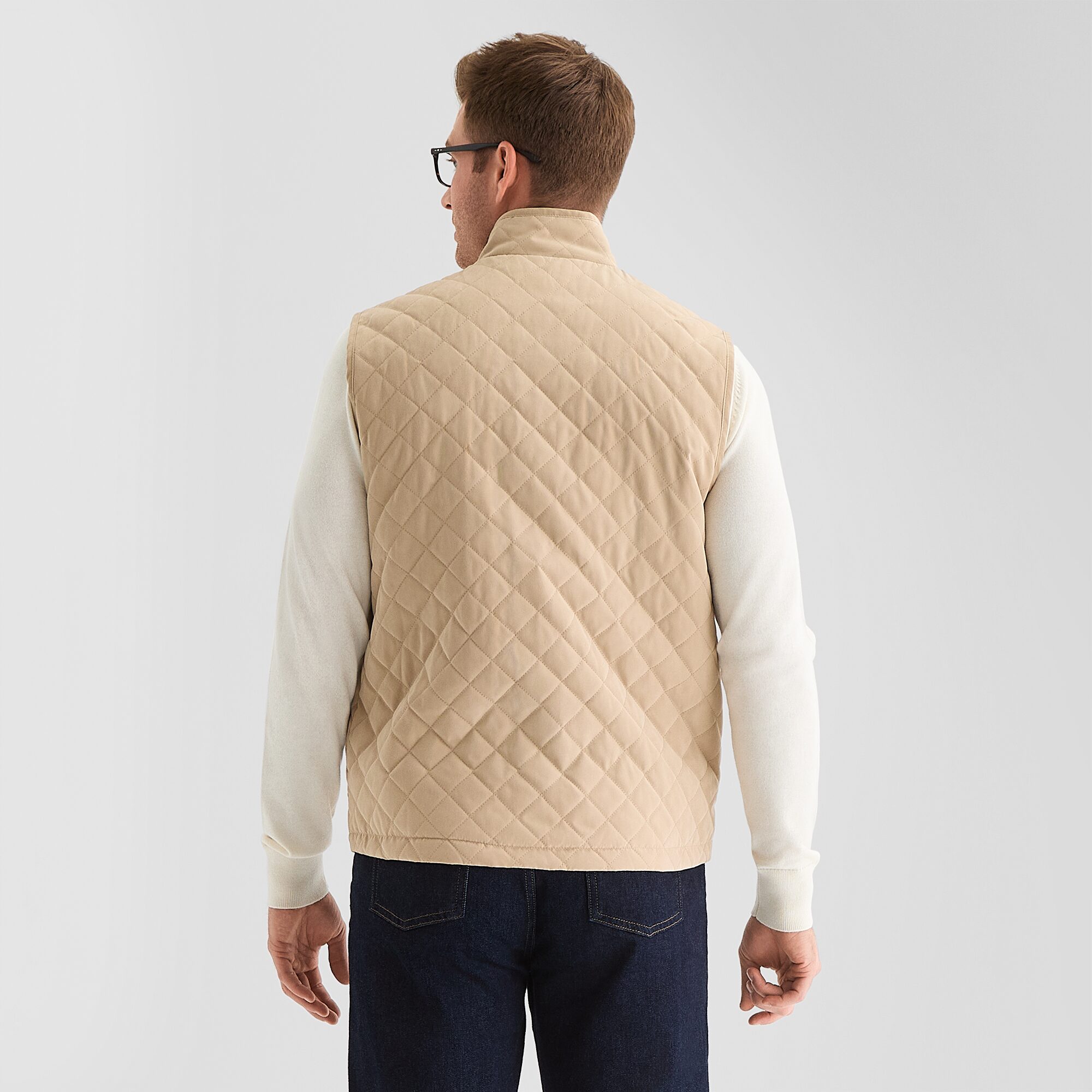 St. John's Bay Brushed Quilted Mens Heavyweight Puffer Vest
