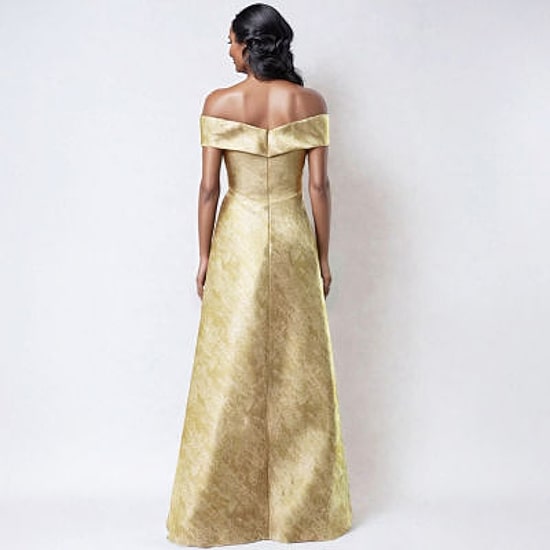 Rene by Rene Ruiz Collection Off The Shoulder Womens Short Sleeve Evening Gown