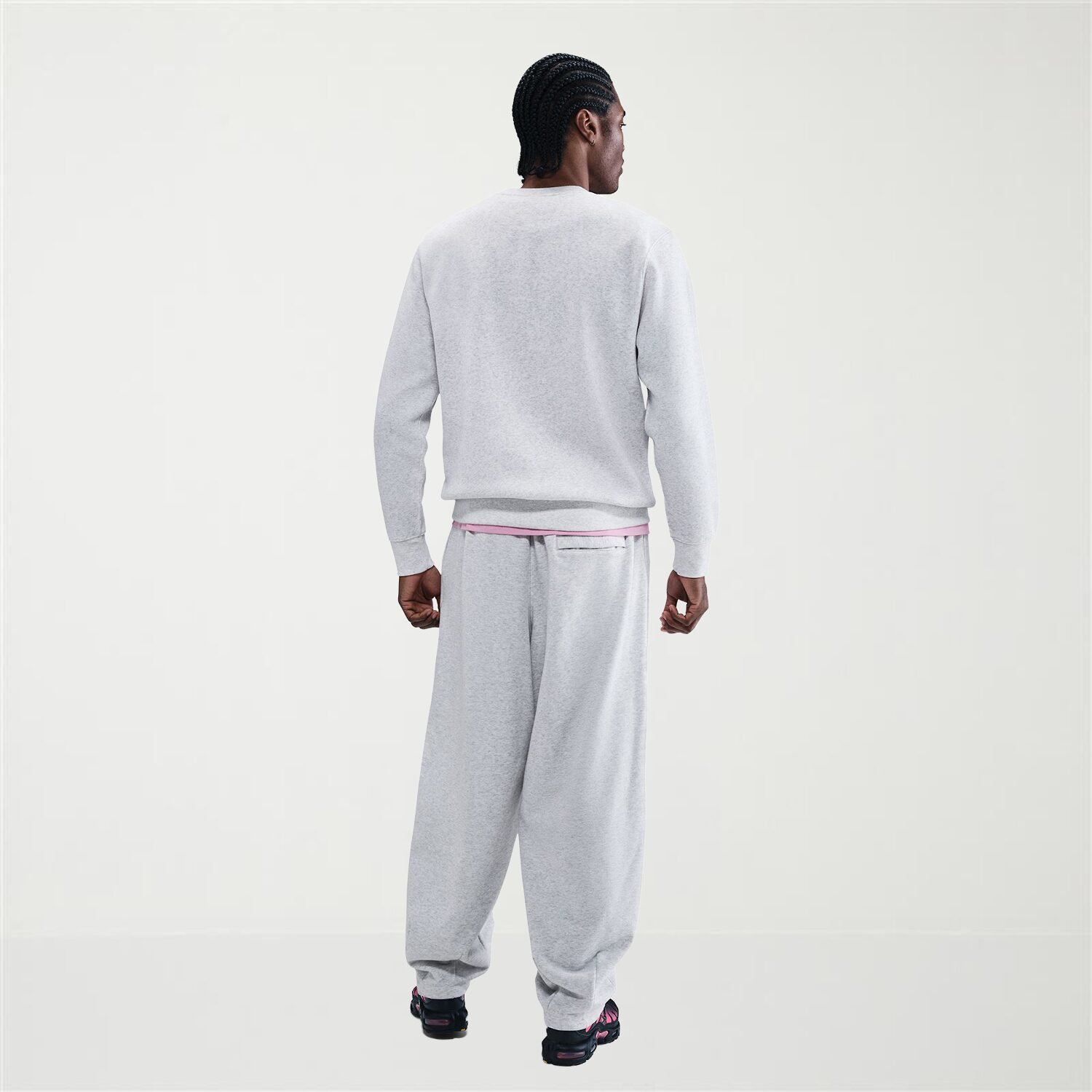 Nike Fleece Mens Crew Neck Long Sleeve Sweatshirt