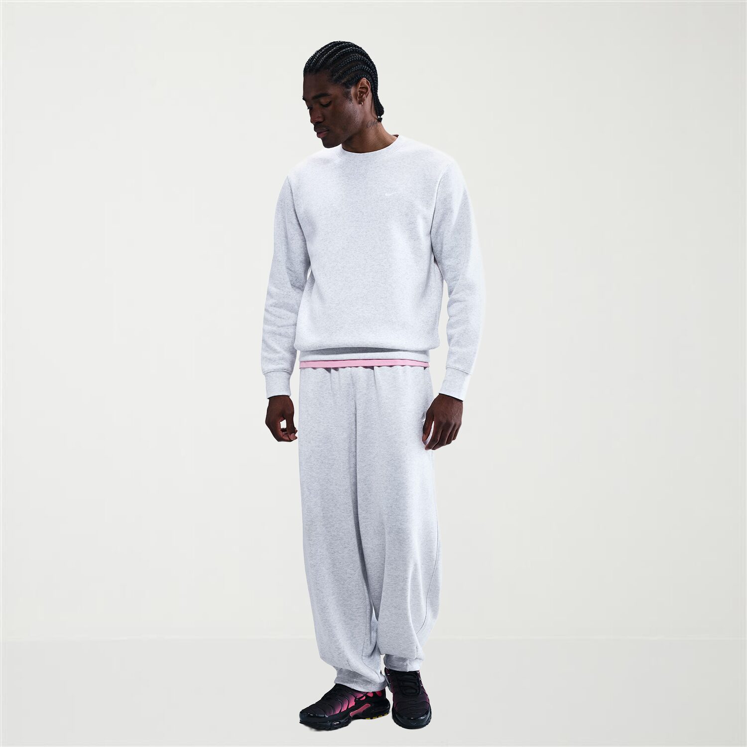 Nike Fleece Mens Crew Neck Long Sleeve Sweatshirt