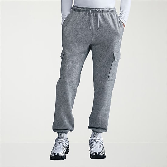 Nike Fleece Mens Cuffed Mid Rise Regular Fit Active Cargo Pant
