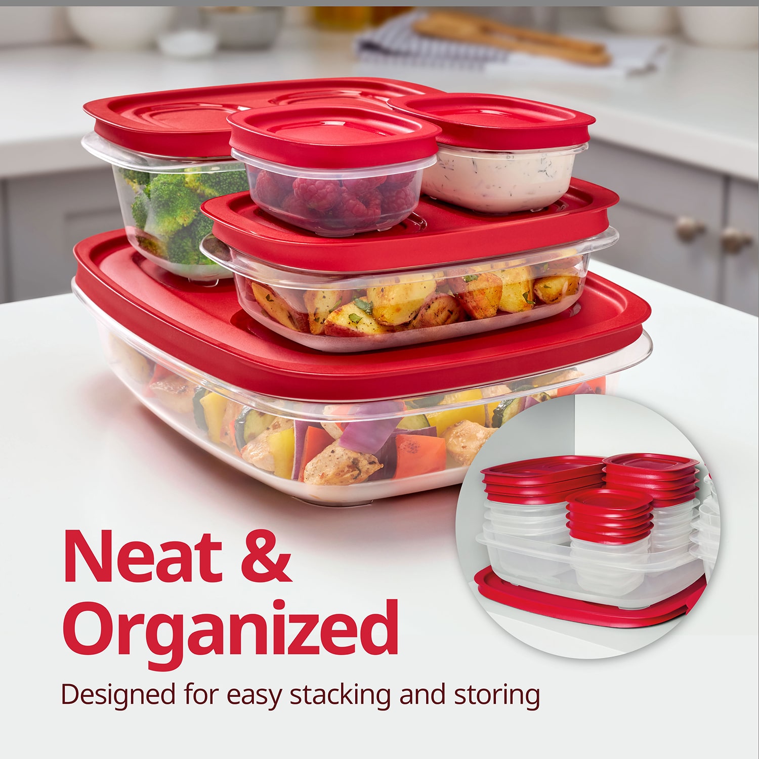 Rubbermaid Easy to Store 36-pc. Food Storage Set