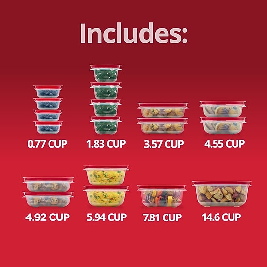 Rubbermaid Easy to Store 36-pc. Food Storage Set