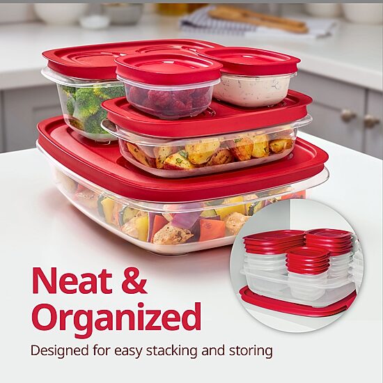 Rubbermaid Easy to Store 3-pc. Rectangle Food Storage Set