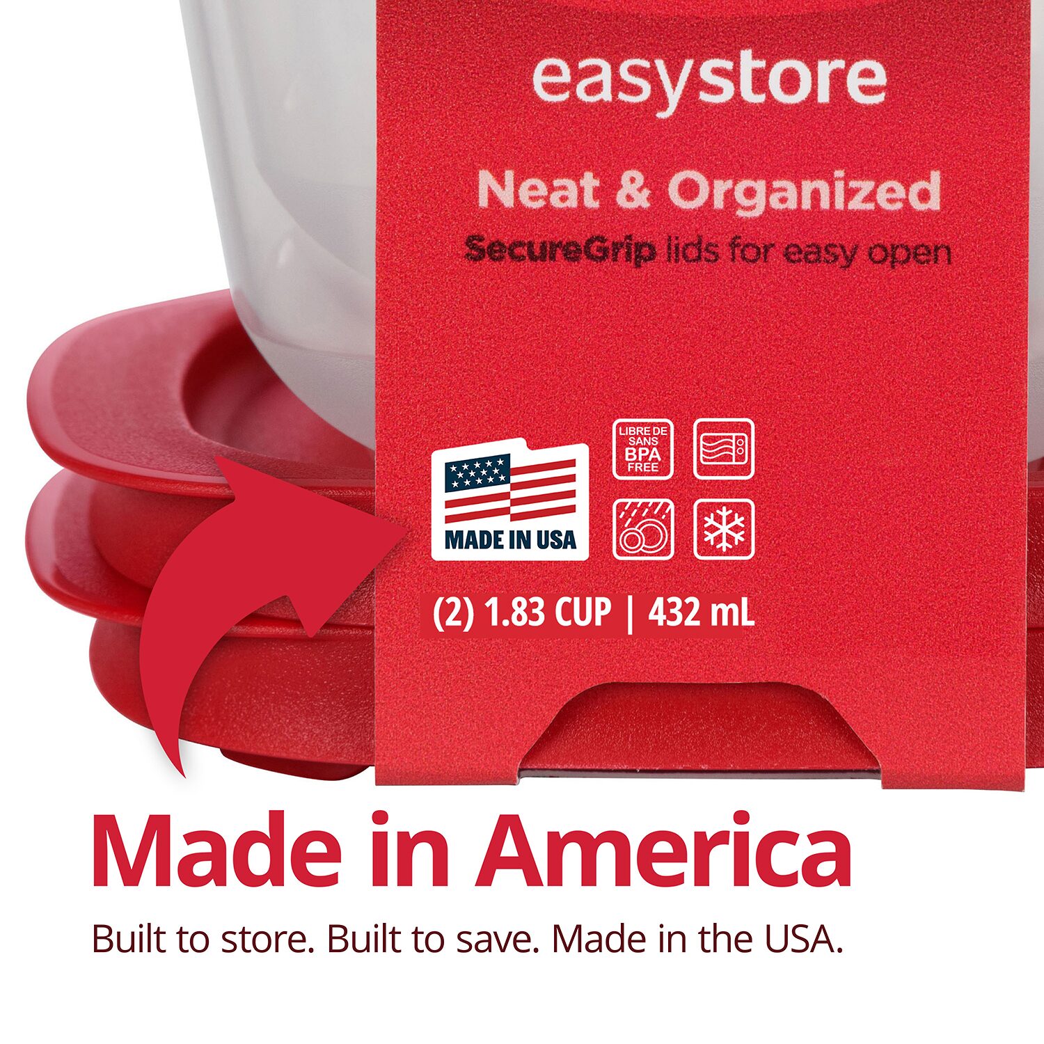 Rubbermaid Easy to Store 3-pc. Rectangle Food Storage Set