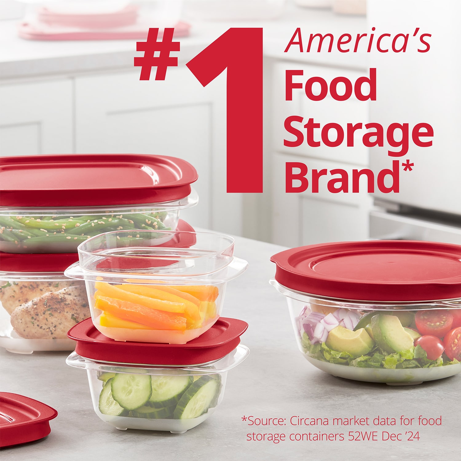 Rubbermaid Easy to Store 3-pc. Rectangle Food Storage Set
