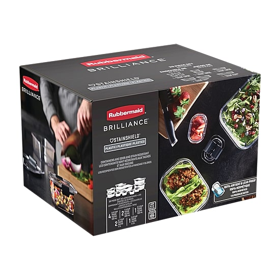 Rubbermaid Brilliance 20-pc. Food Storage Set