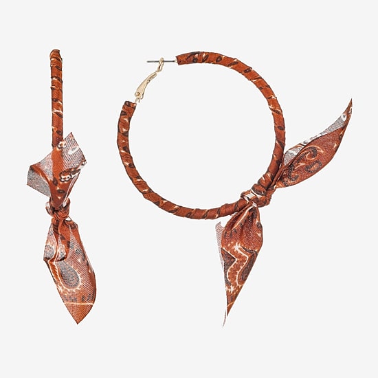 Bijoux Bar Womens 70mm Hypoallergenic Hoop Earrings
