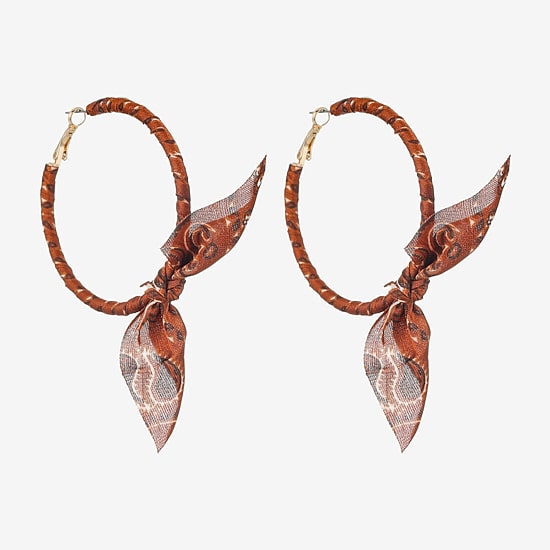 Bijoux Bar Womens 70mm Hypoallergenic Hoop Earrings