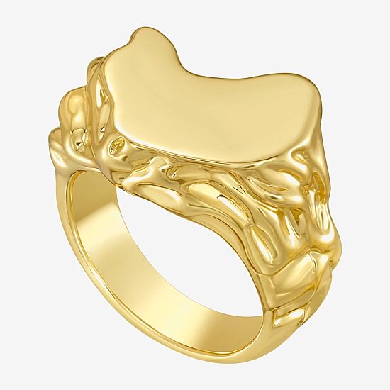 Rebecca Minkoff Womens 14K Gold Over Brass Cocktail Ring