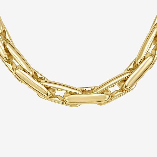 Rebecca Minkoff Womens 14K Gold Over Brass 18 Inch Link Chain Necklace