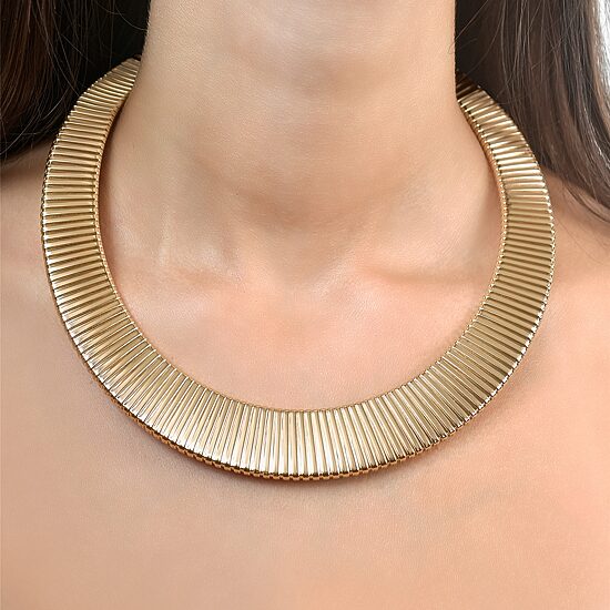 Rebecca Minkoff Womens 14K Gold Over Brass 18 Inch Collar Necklace