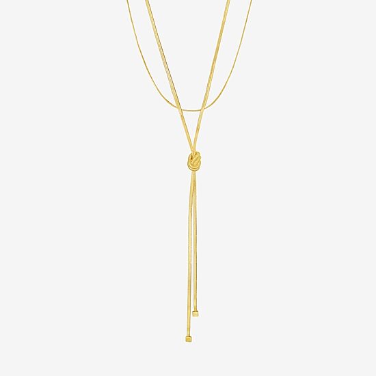 Rebecca Minkoff Womens 14K Gold Over Brass 16 Inch Fashion Chain Necklace