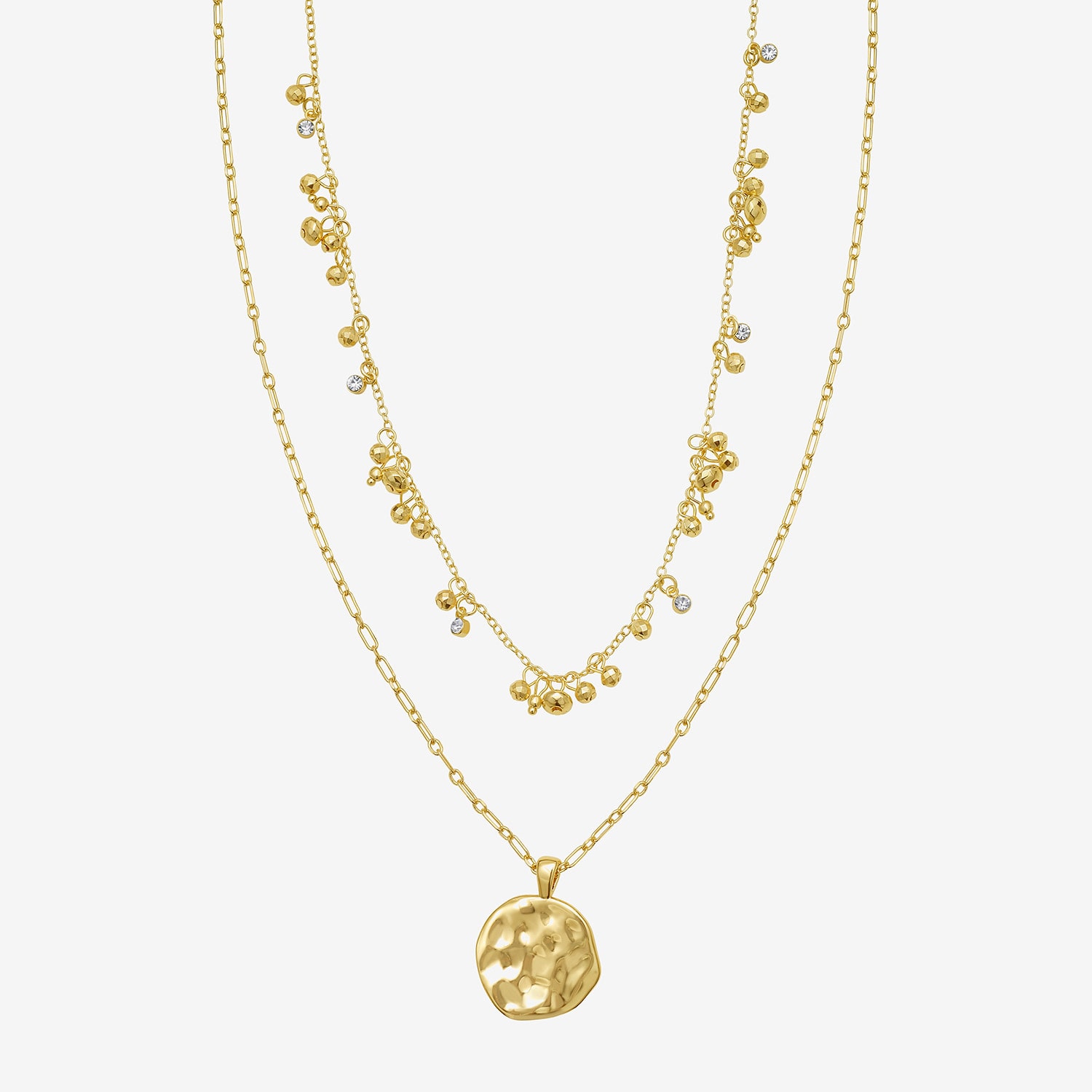 Rebecca Minkoff Womens 14K Gold Over Brass 18 1/2 Inch Pendant Necklace