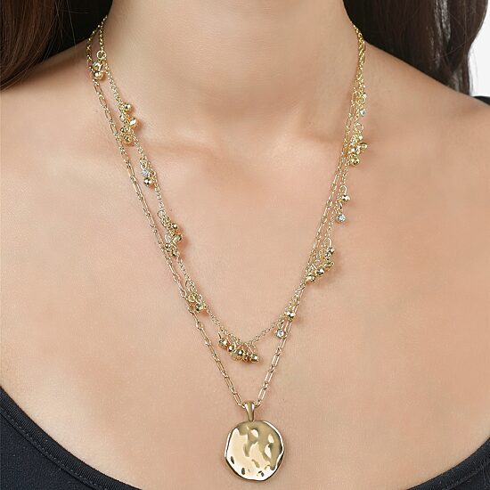 Rebecca Minkoff Womens 14K Gold Over Brass 18 1/2 Inch Pendant Necklace