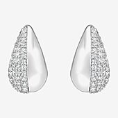 RM Rebecca Minkoff Womens White Cubic Zirconia 2 Pair Earring Set