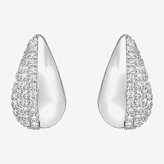 Rebecca Minkoff Womens White Cubic Zirconia 2 Pair Earring Set