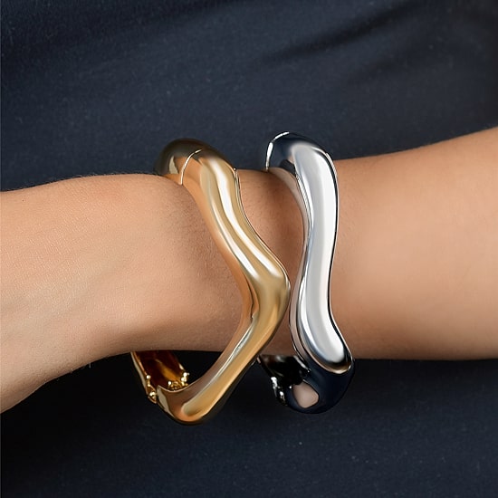 Rebecca Minkoff Timeless Infinite Gold Womens Bangle Bracelet