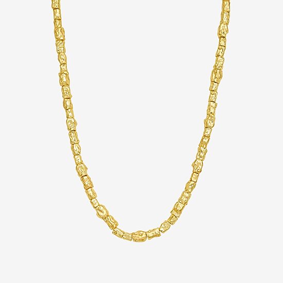 Rebecca Minkoff Womens 14K Gold Over Brass 18 Inch Beaded Necklace