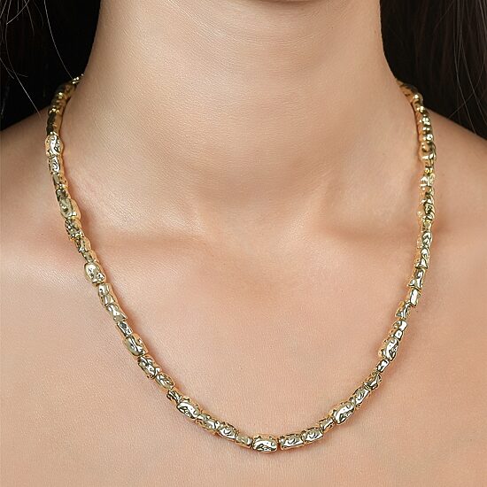 Rebecca Minkoff Womens 14K Gold Over Brass 18 Inch Beaded Necklace