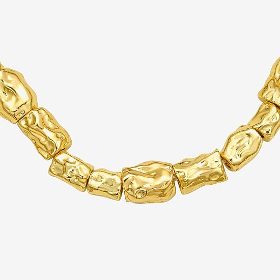 Rebecca Minkoff Womens 14K Gold Over Brass 18 Inch Beaded Necklace