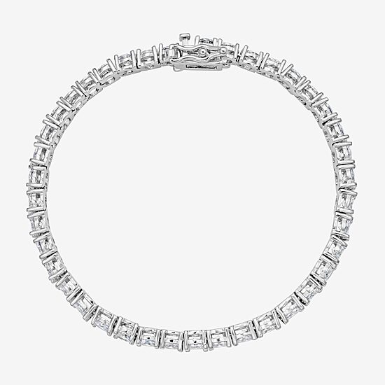 Rebecca Minkoff Diamond Accent Womens Cubic Zirconia 14K Gold Over Brass 7.5 Inch Tennis Bracelet