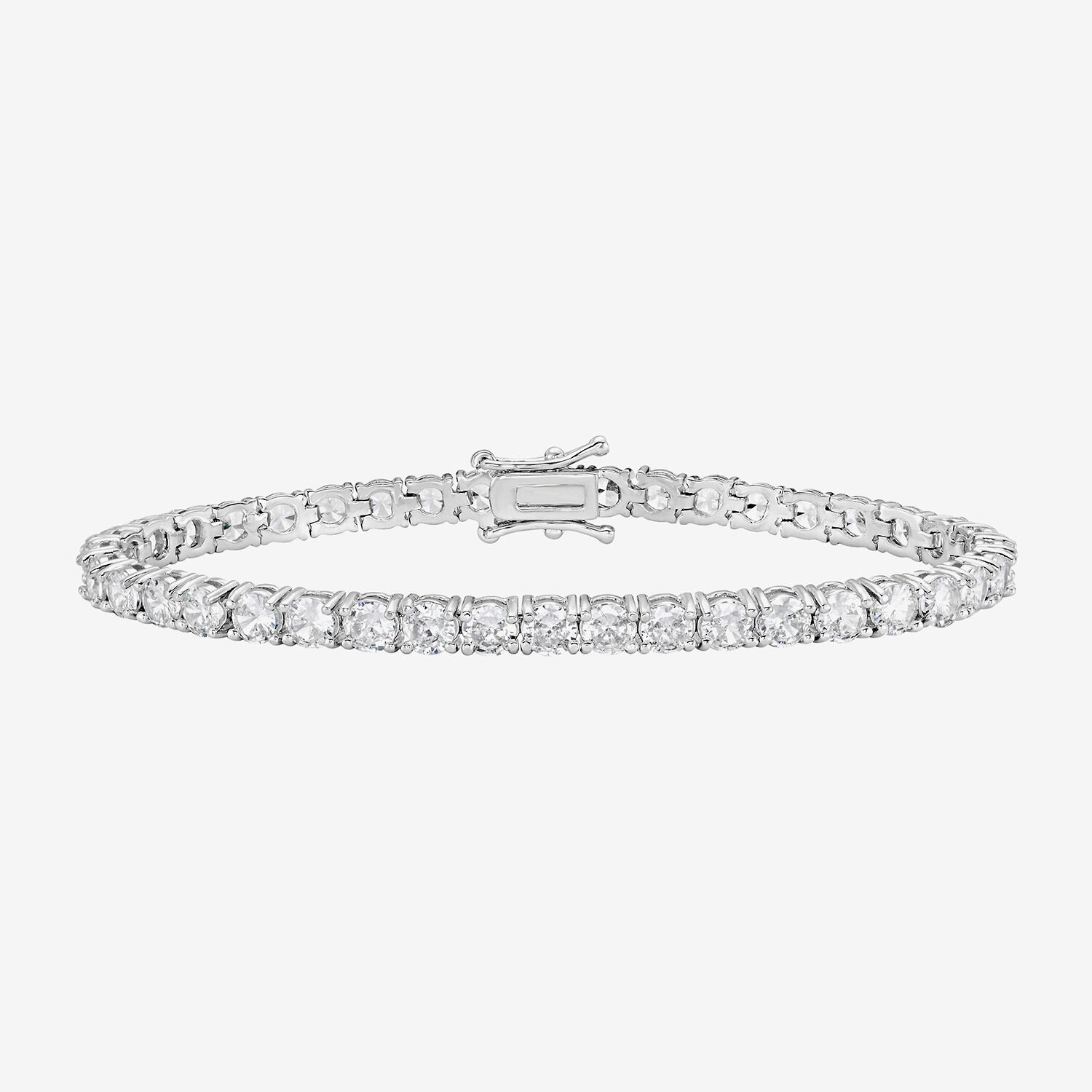Rebecca Minkoff Diamond Accent Womens Cubic Zirconia 14K Gold Over Brass 7.5 Inch Tennis Bracelet