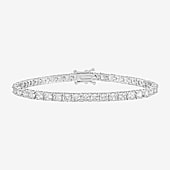 RM Rebecca Minkoff Diamond Accent Womens Cubic Zirconia 14K Gold Over Brass 7.5 Inch Tennis Bracelet