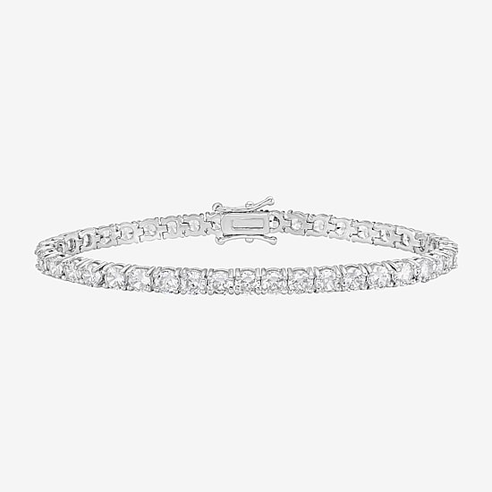 Rebecca Minkoff Diamond Accent Womens Cubic Zirconia 14K Gold Over Brass 7.5 Inch Tennis Bracelet