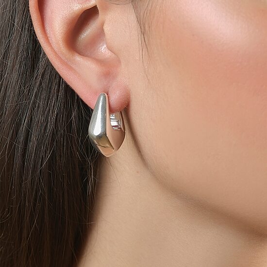 Rebecca Minkoff Womens 2.1mm Hoop Earrings