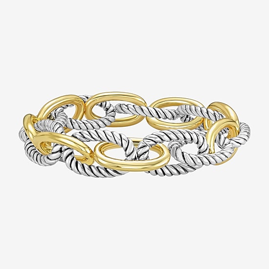 Rebecca Minkoff Womens 14K Gold Over Brass Solid Casted Chain Bracelet