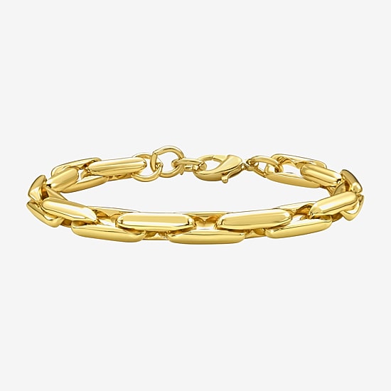 Rebecca Minkoff Infinite Gold Womens 14K Gold Over Brass Solid 7.5 Inch Link Bracelet