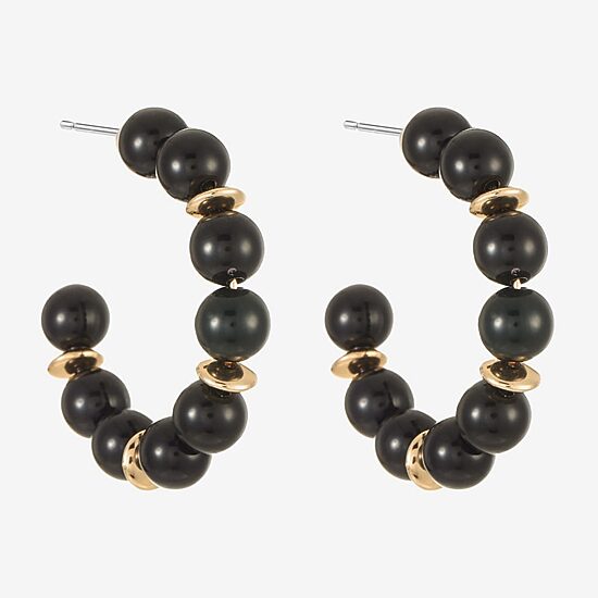 Liz Claiborne Womens 51mm Hypoallergenic Hoop Earrings