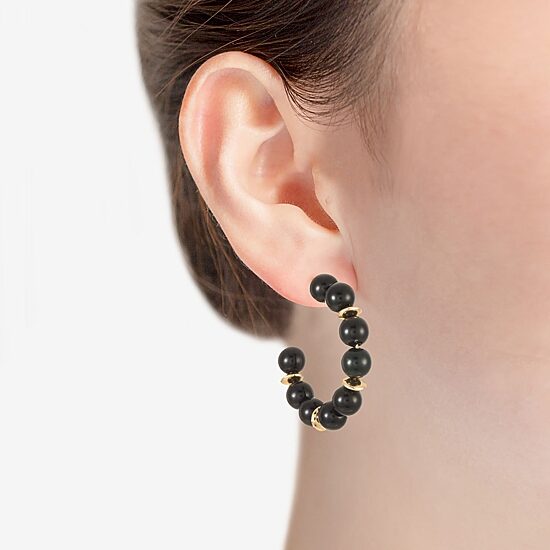 Liz Claiborne Womens 51mm Hypoallergenic Hoop Earrings