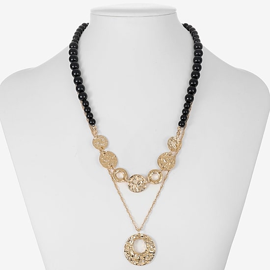 【新品】CTHY OBJECTS NECKLACE Mixit Womens 17 Inch Pendant Necklace, Color: Black - JCPenney